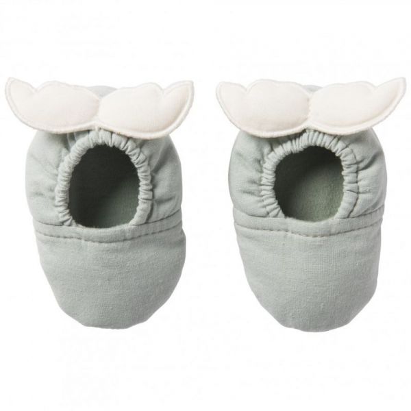 Chaussons ailes d'ange 0-6 mois Vert de gris