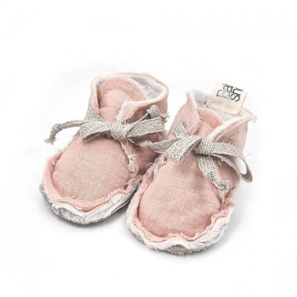 Chaussons polaires 1-3 mois Nude Powder
