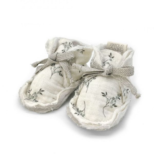 Chaussons polaires 1-3 mois Olive Bloom