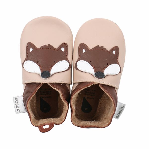 Chaussons bébé taille L Renard beige