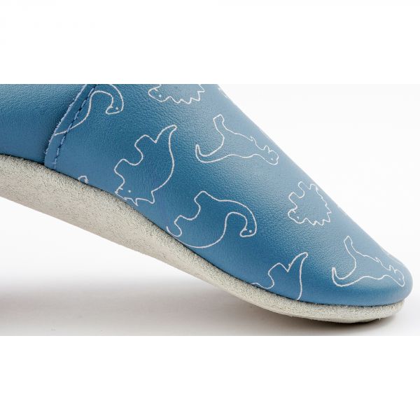 Chaussons bébé taille S Dinos bleus