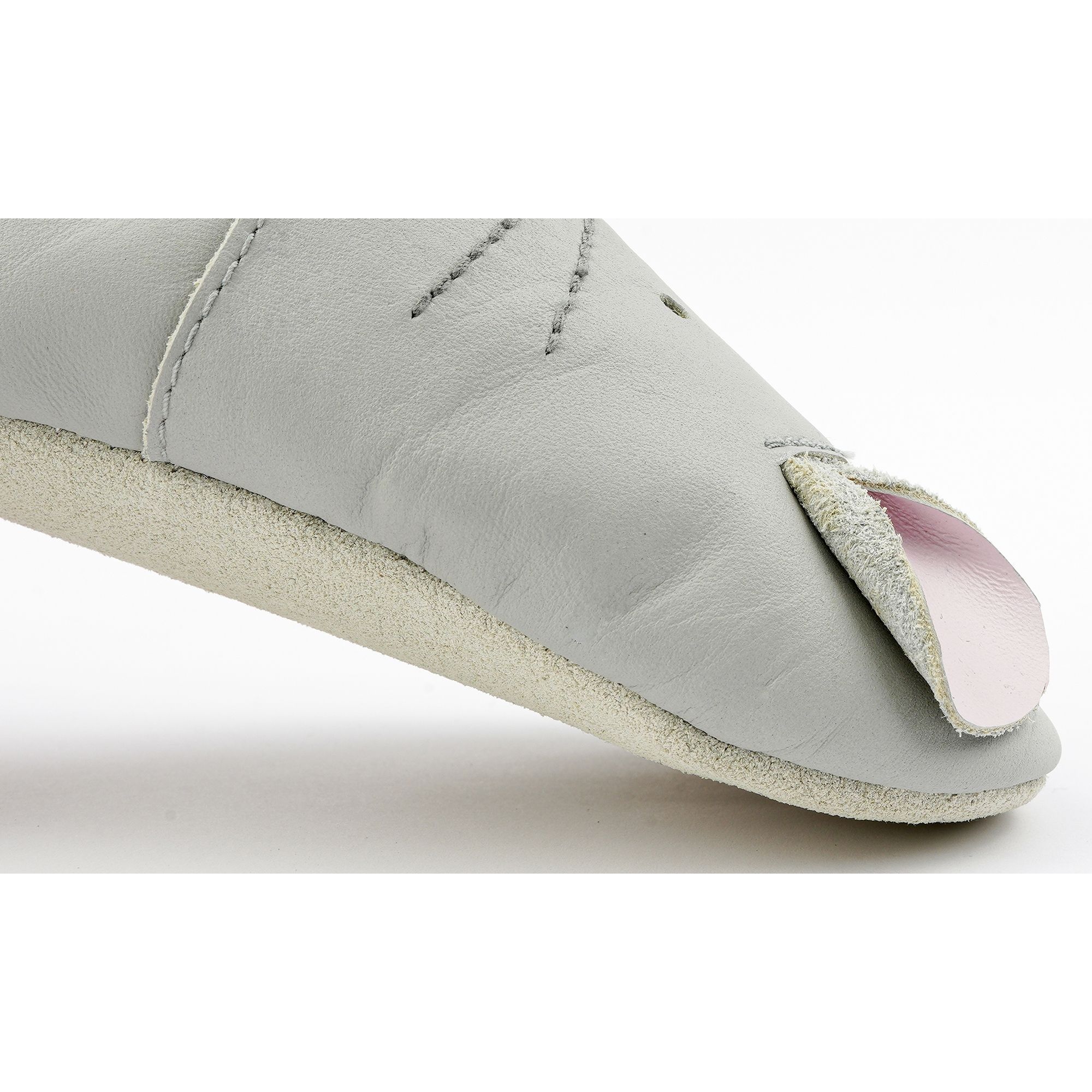 Chaussons Souples Bébé Bobux Rickie - Cuir De Première Qualité, Semelle Souple, Pour 3 à 9 Mois, Coloris Perle/beige