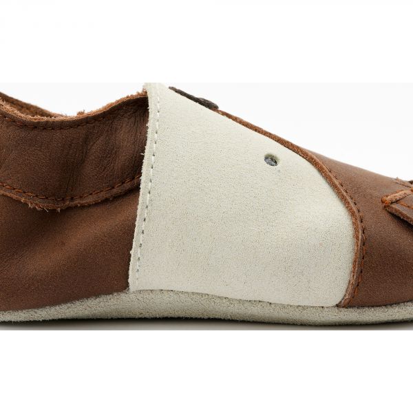 Chaussons bébé taille XL Renard roux