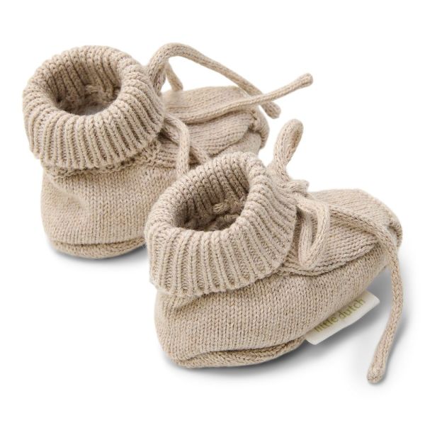 Chaussons en tricot - Soft Beige - 0/2 mois