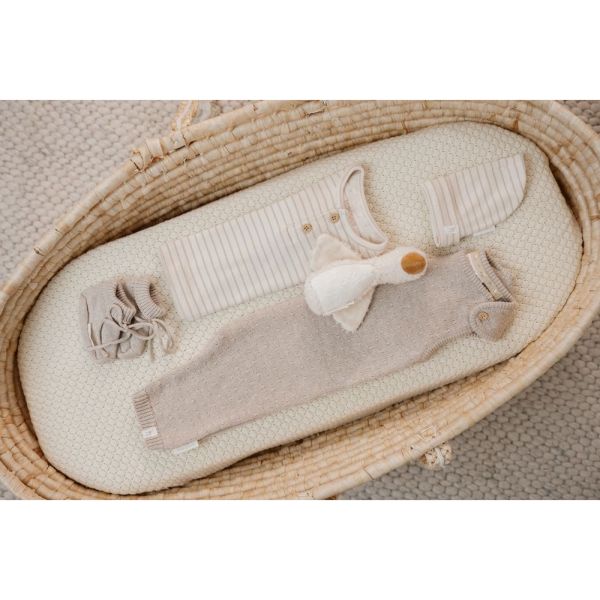 Chaussons en tricot - Soft Beige - 2/6 mois