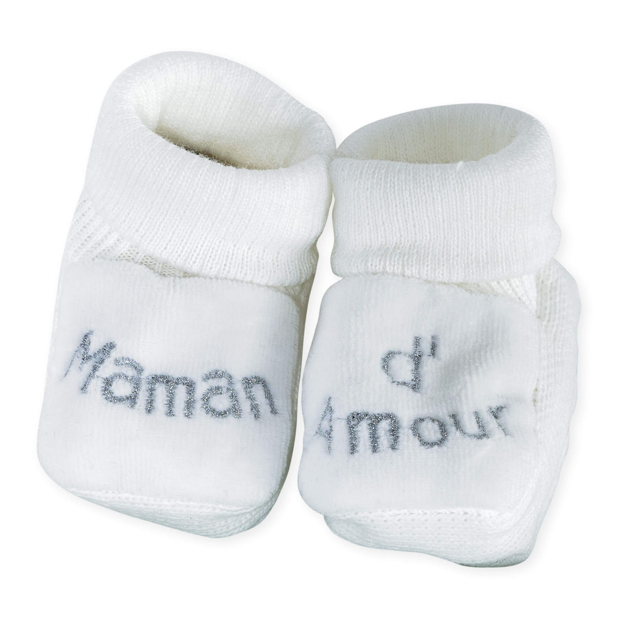 Trois Kilos Sept Chaussons Maman D Amour Blanc Made In Bebe Trois Kilos Sept Chaussons Maman D Amour Blanc Made In Bebe