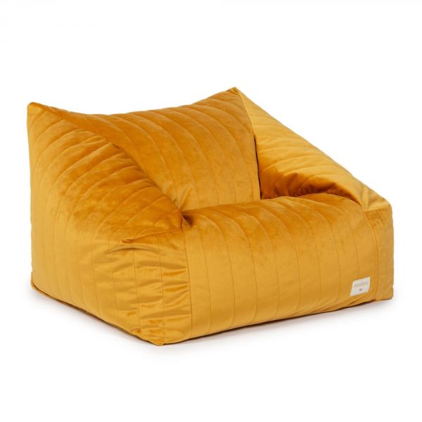 Pouf/Fauteuil enfant Chelsea Velvet Farniente Yellow