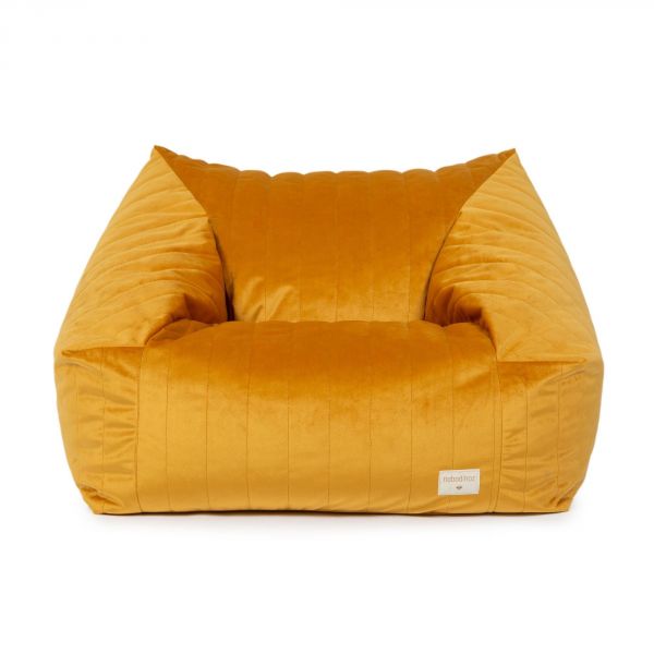 Pouf/Fauteuil enfant Chelsea Velvet Farniente Yellow