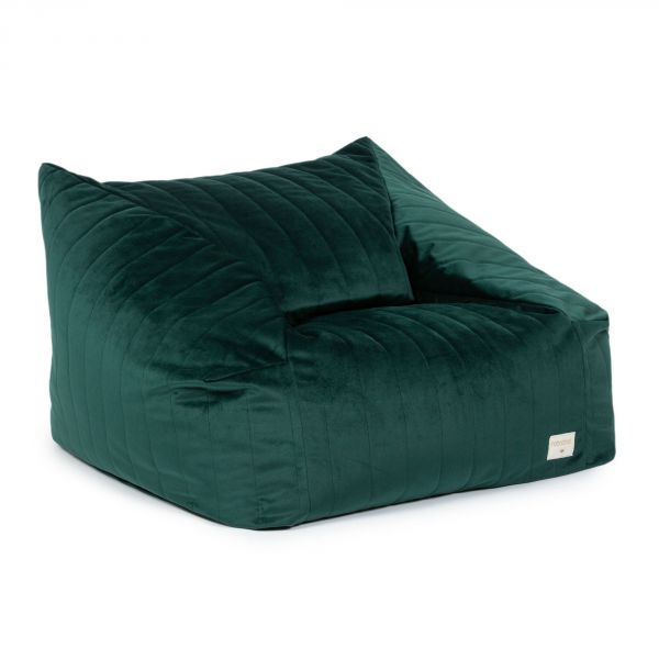 Pouf/Fauteuil enfant Chelsea Velvet Jungle Green