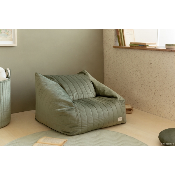 Pouf/Fauteuil enfant Chelsea Velvet Jungle Green