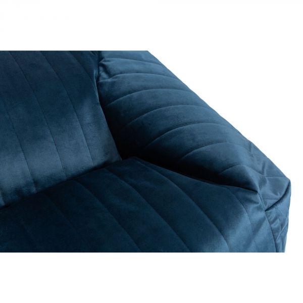 Pouf/Fauteuil enfant Chelsea Velvet Night Blue