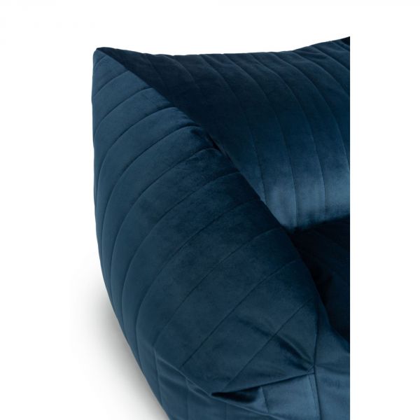 Pouf/Fauteuil enfant Chelsea Velvet Night Blue