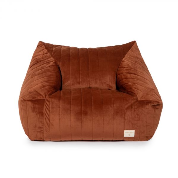 Pouf/Fauteuil enfant Chelsea Velvet Wild Brown