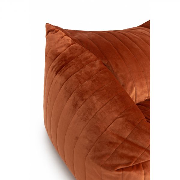 Pouf/Fauteuil enfant Chelsea Velvet Wild Brown