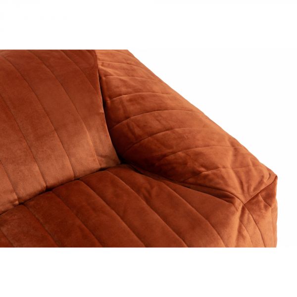 Pouf/Fauteuil enfant Chelsea Velvet Wild Brown