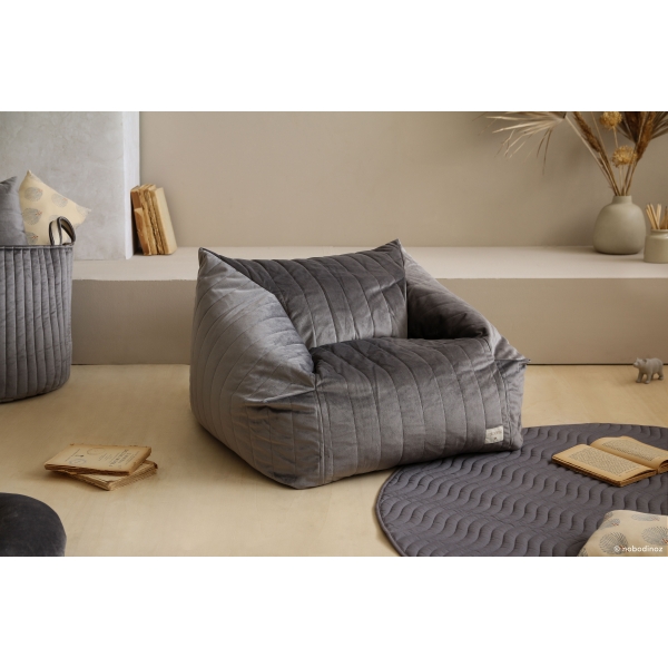 Pouf/Fauteuil enfant Chelsea Velvet Wild Brown