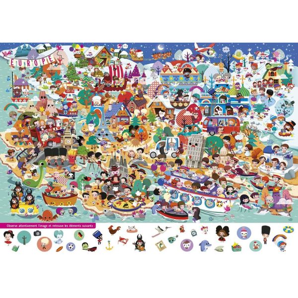 Livre enfant Collection Cherche et trouve - Monde