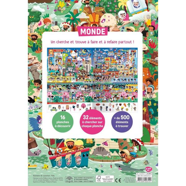 Livre enfant Collection Cherche et trouve - Monde
