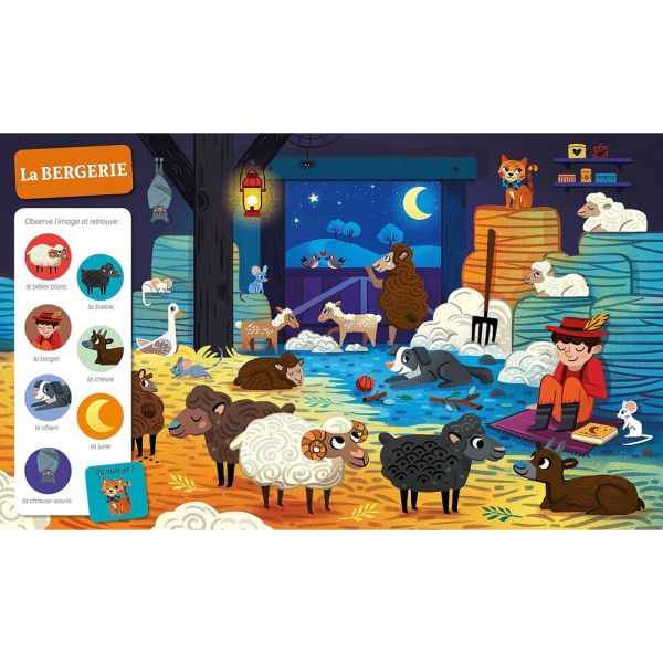 Livre enfant Collection Cherche et trouve - A la ferme