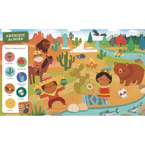 Livre enfant Collection Cherche et trouve - Autour du monde