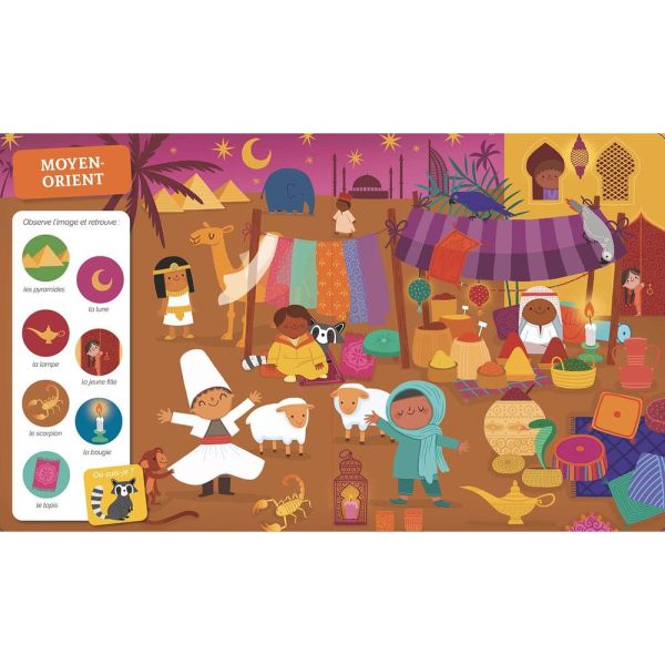 Livre enfant Collection Cherche et trouve - Autour du monde