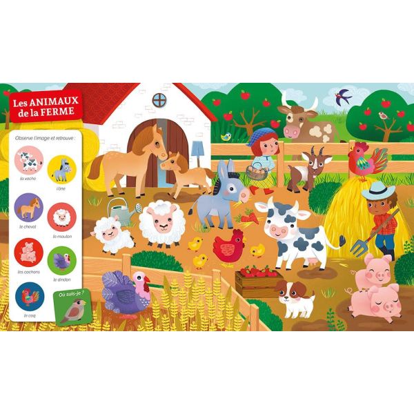 Livre enfant Collection Cherche et trouve - Chez les animaux