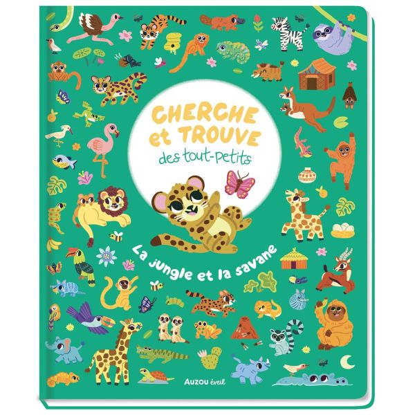Livre enfant Collection Cherche et trouve - La jungle et la savane