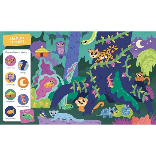 Livre enfant Collection Cherche et trouve - La jungle et la savane