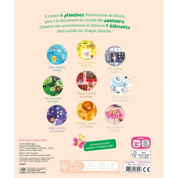 Livre enfant Collection Cherche et trouve - Les couleurs