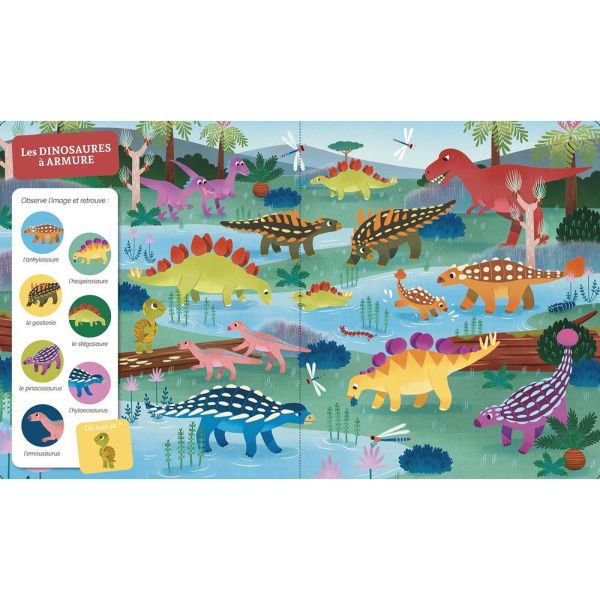 Livre enfant Collection Cherche et trouve - Les dinosaures