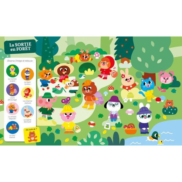 Livre enfant Collection Cherche et trouve - Les émotions