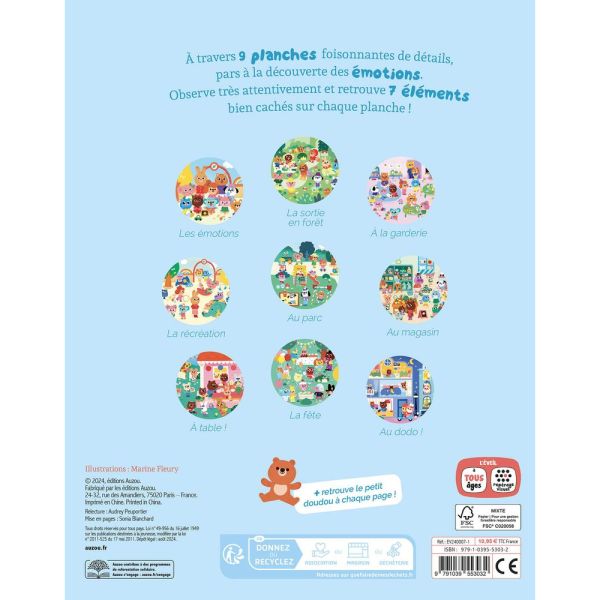 Livre enfant Collection Cherche et trouve - Les émotions