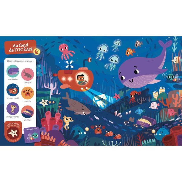 Livre enfant Collection Cherche et trouve - Qui brille dans la nuit