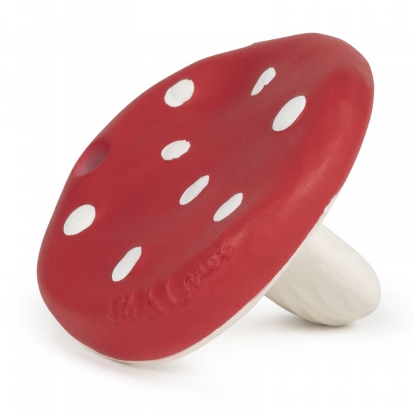 Anneau de dentition Jouet de bain Chewy-to-Go Champignon Spotty