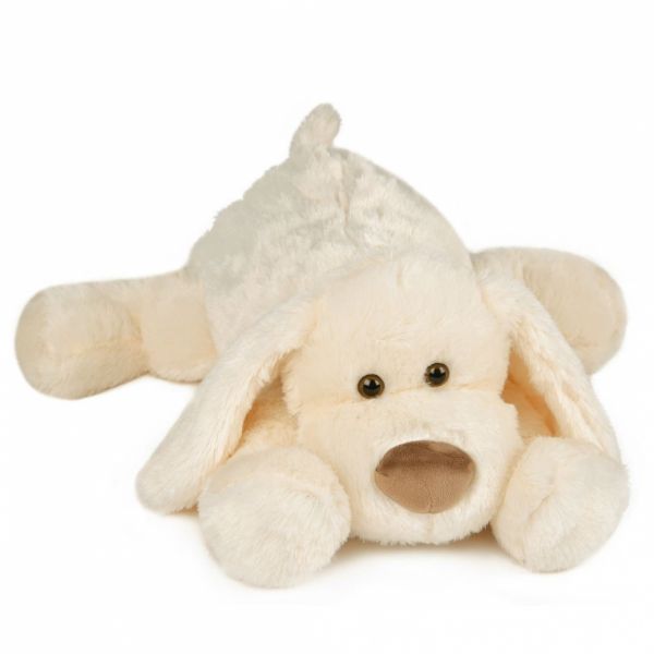 Peluche chien cookie blanc 50 cm