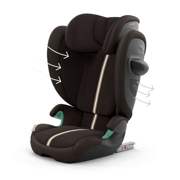 Siège auto pliable i-Size Solution G2 i-Fix Tissu Plus Chocolate Brown