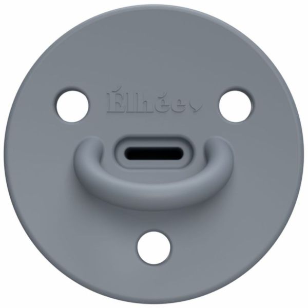 Sucette physiologique Choochoo extra-fine, 6-12 mois, Bleu Gris