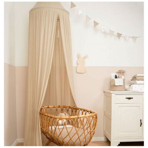 Ciel de lit bébé Pure 250 cm Beige