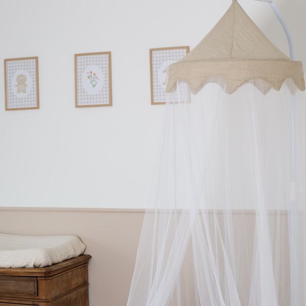 Ciel de lit moustiquaire 245 cm - Sable