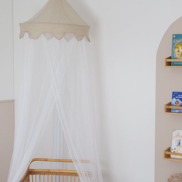 Ciel de lit moustiquaire 245 cm - Sable