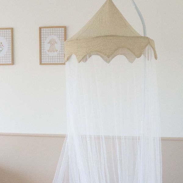 Ciel de lit moustiquaire 245 cm - Sable