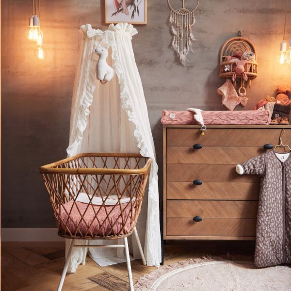 Ciel de lit Vintage 155 cm Ruffle Ivoire