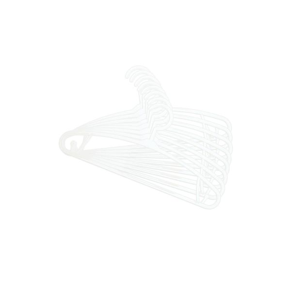 Lot de 8 cintres pour bébé Blanc