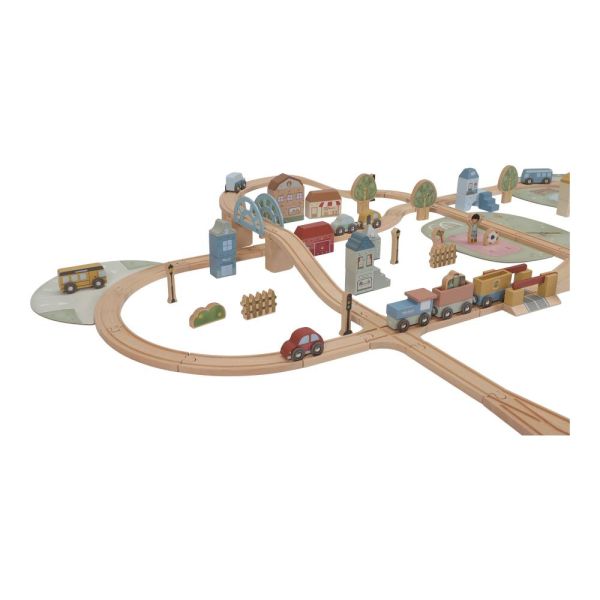Circuit de train XXL en bois FSC