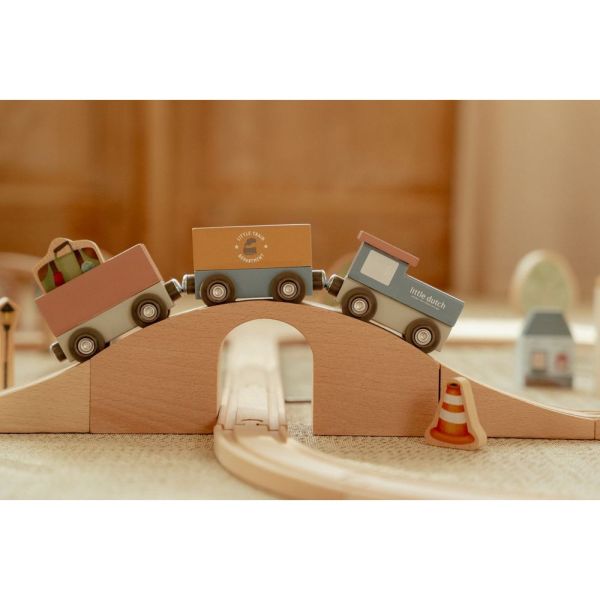 Circuit de train XXL en bois FSC