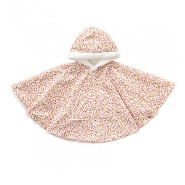 Poncho imperméable avec sherpa 12/24mois Léopard blanc