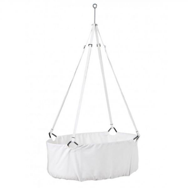 Berceau suspendu avec matelas Classic Blanc