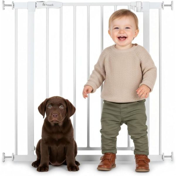 Barrière de sécurité Clear Step autoclose grise (L75-80cm)