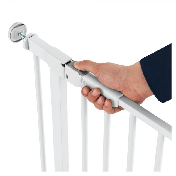 Barrière d'escalier Clear Step Autoclose 2 avec extention +9 cm White