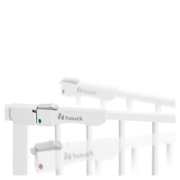 Barrière d'escalier Clear Step Autoclose 2 avec extention +9 cm White
